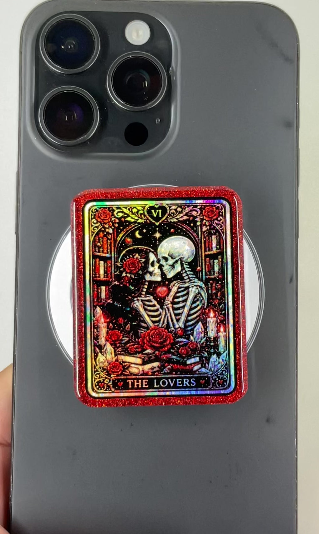 Lovers Tarot Card Phone Tablet Grip