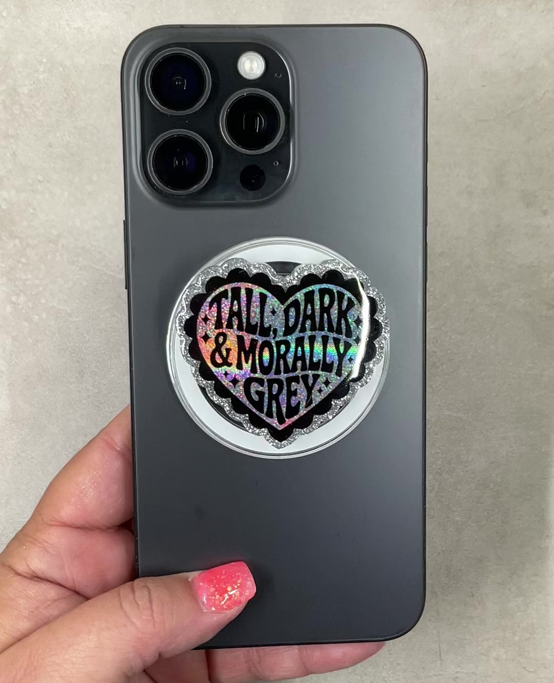 Tall Dark & Morally Grey Phone Tablet Grip