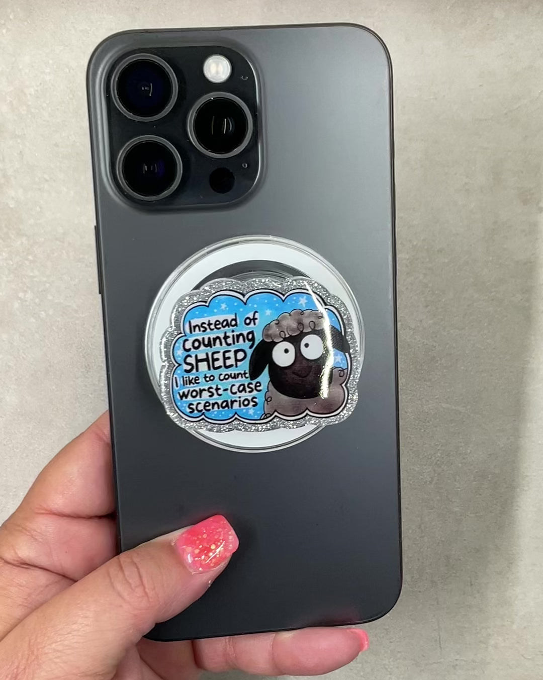 Instead of Counting Sheep Phone Tablet Grip