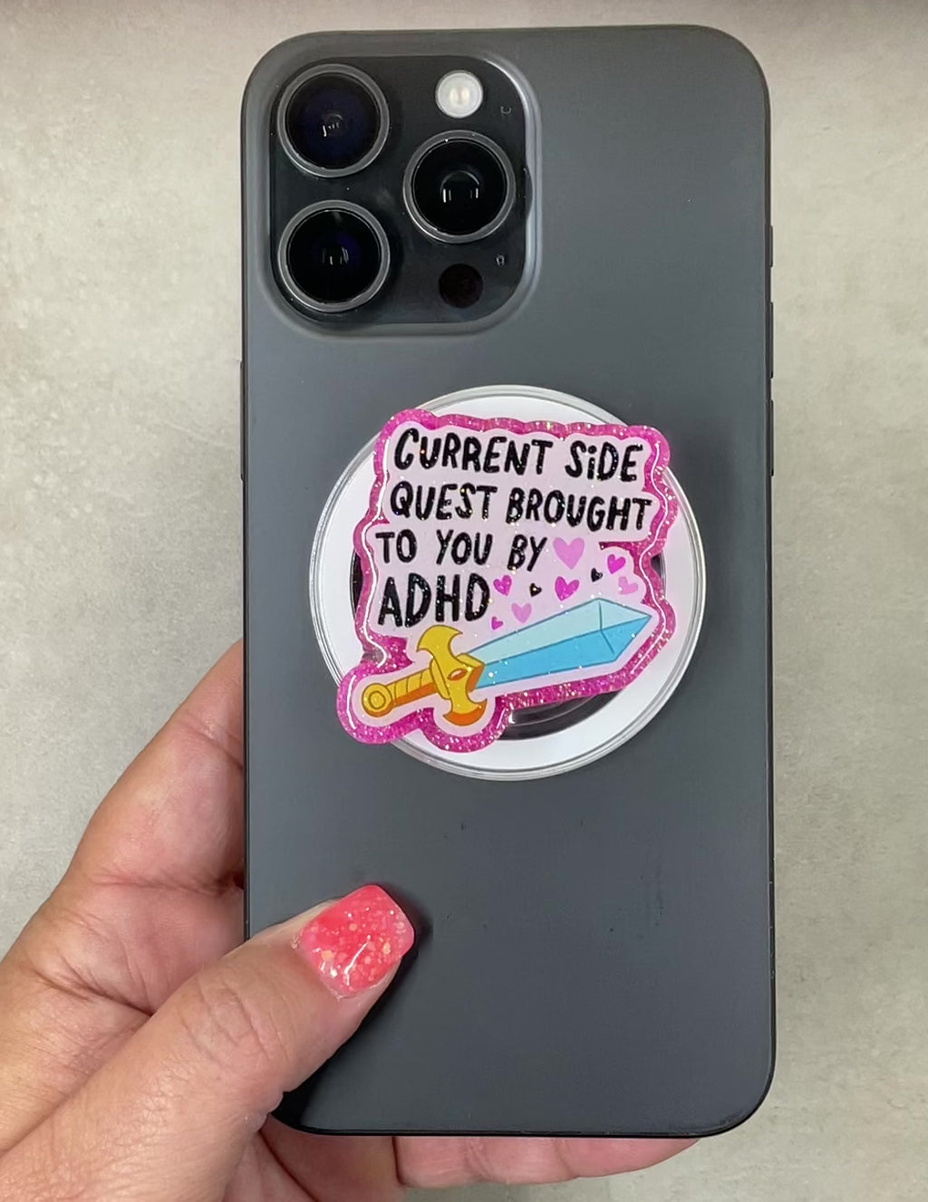 Current Side Quest Phone Tablet Grip