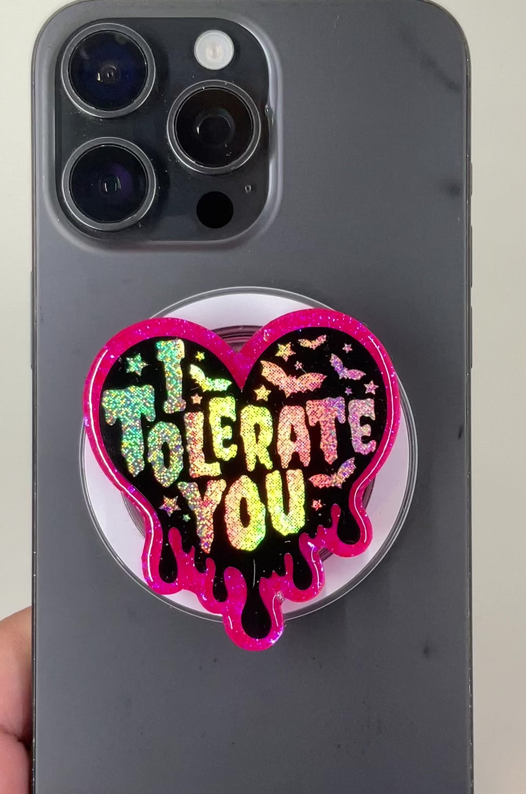 I Tolerate You Heart Phone Tablet Grip