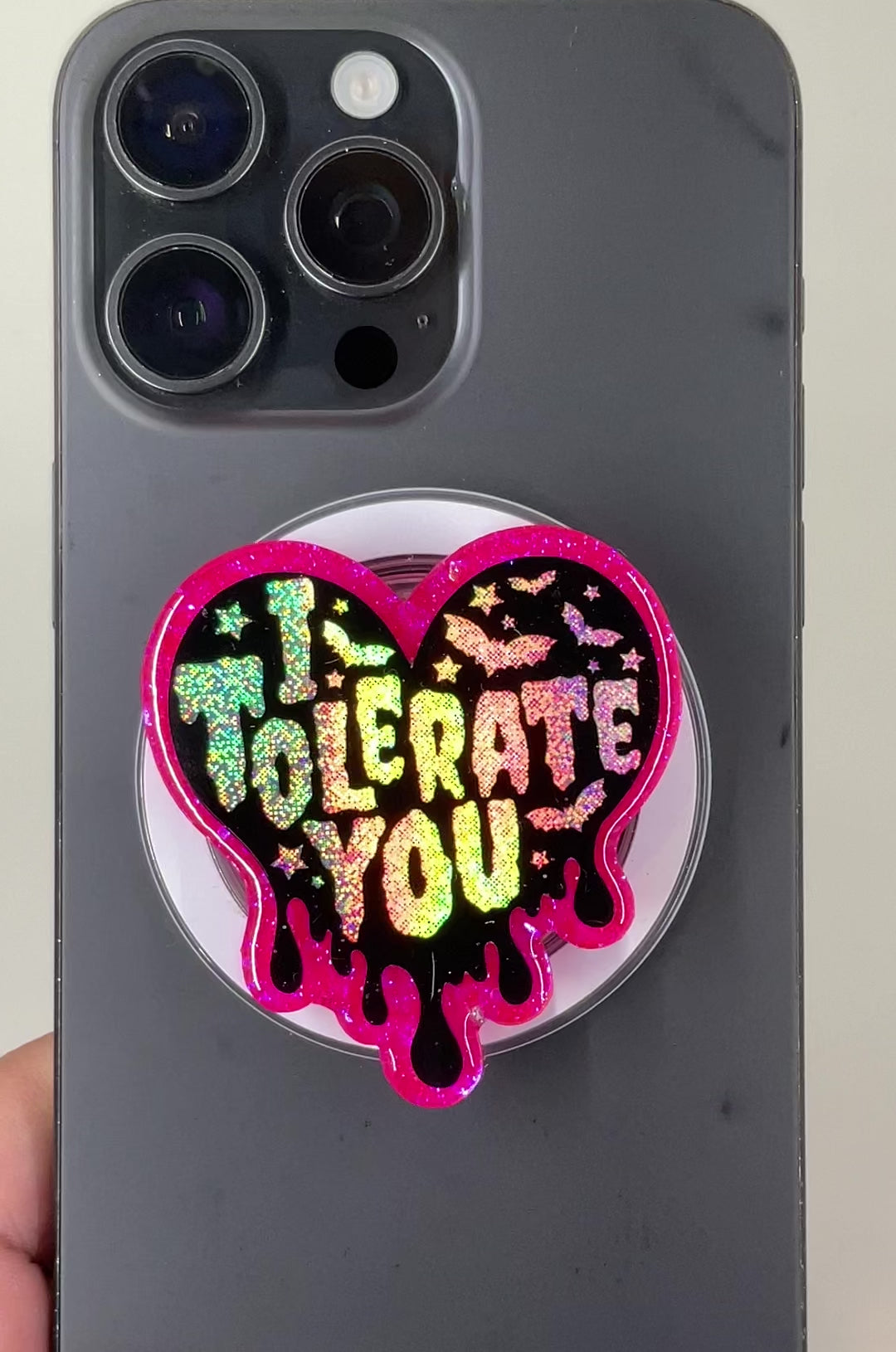 I Tolerate You Heart Phone Tablet Grip