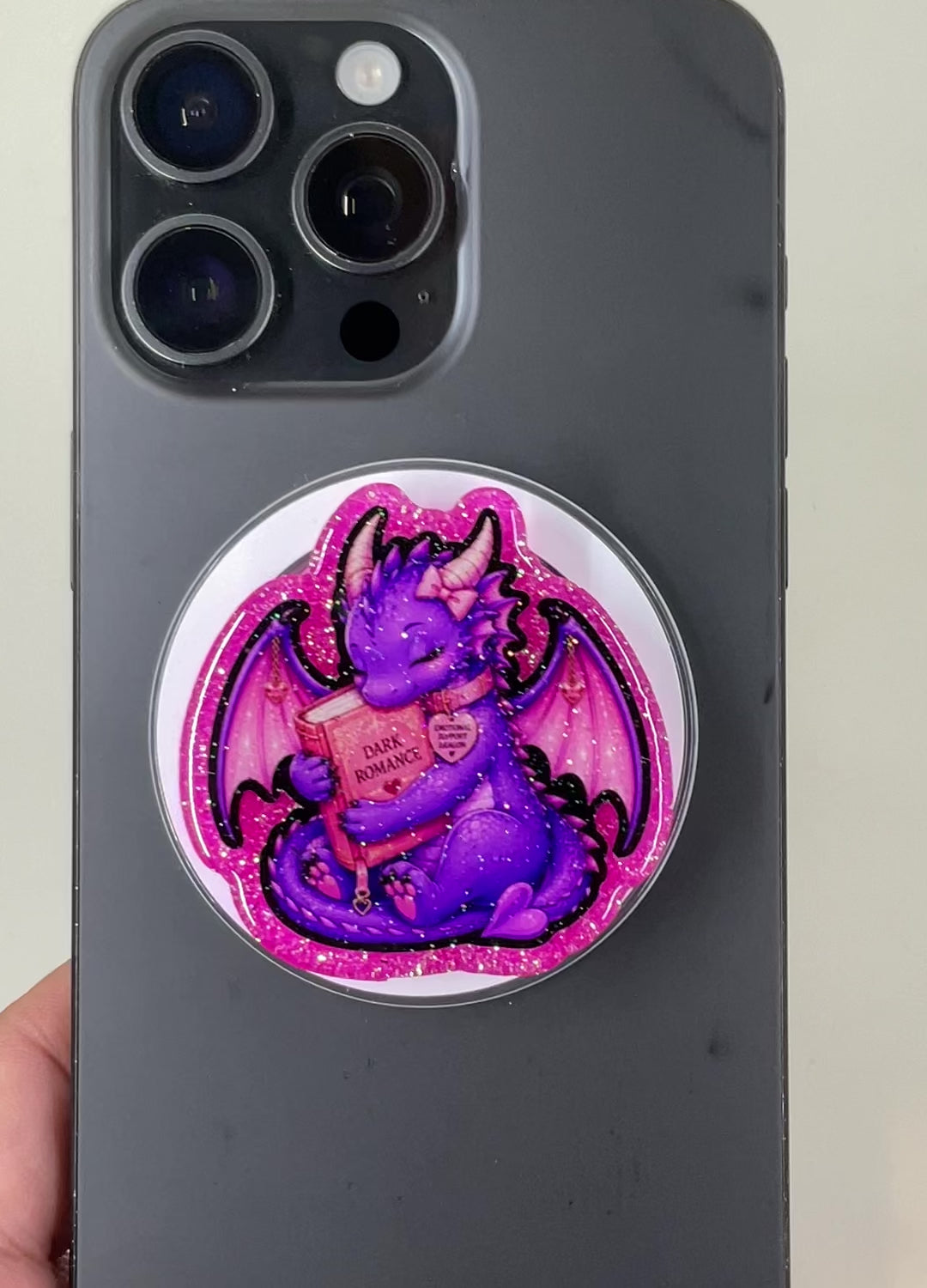 Dark Romance Dragon Phone Tablet Grip
