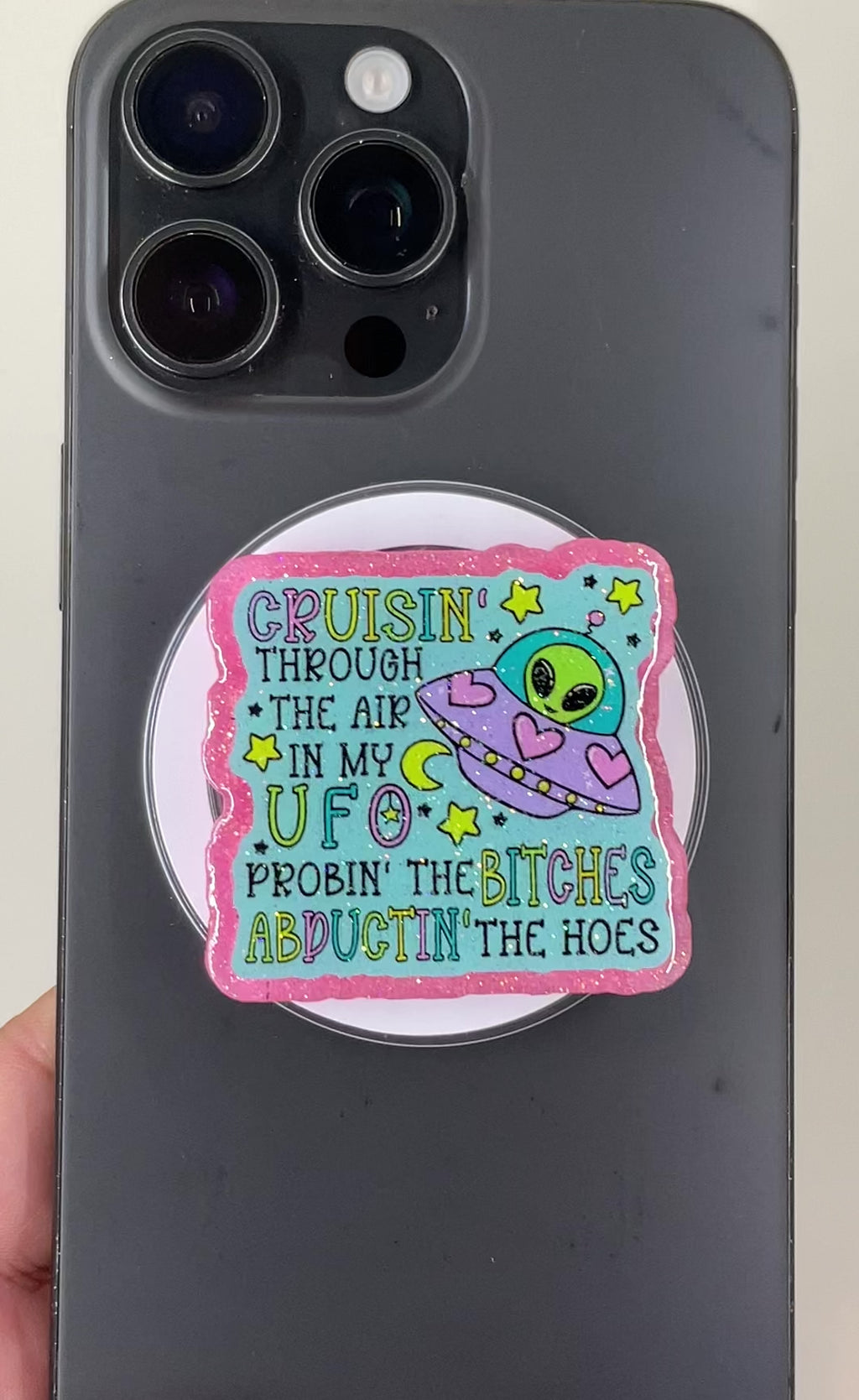 UFO Alien Phone Tablet Grip