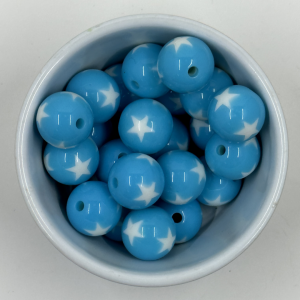 Light Blue Stars Bead