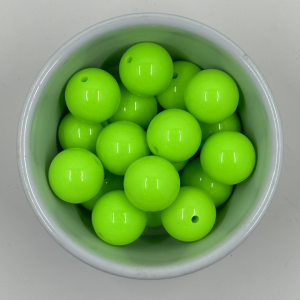 Neon Green Gumball Bead
