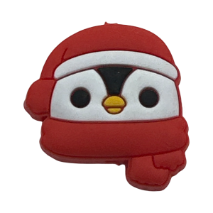 Penguin In Santa Hat Focal Bead