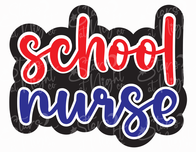 School Nurse Acrylic Badge with Digital Download - Stars at Night Co