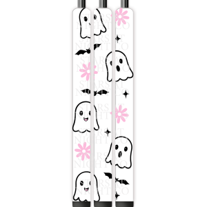 Ghosts & Pink Flowers Pen Wrap