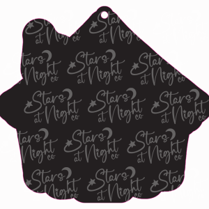 Green Haunted House Keychain Size Acrylic 3" w/Hole