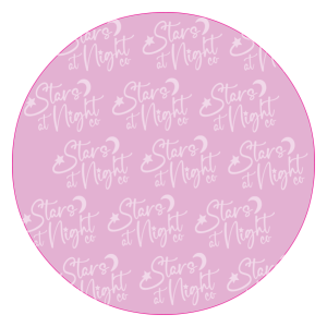 Pastel Eye Pink Badge Size Acrylic 2" No Hole
