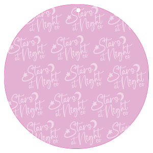 Pastel Eye Pink Keychain Size Acrylic 3" w/Hole