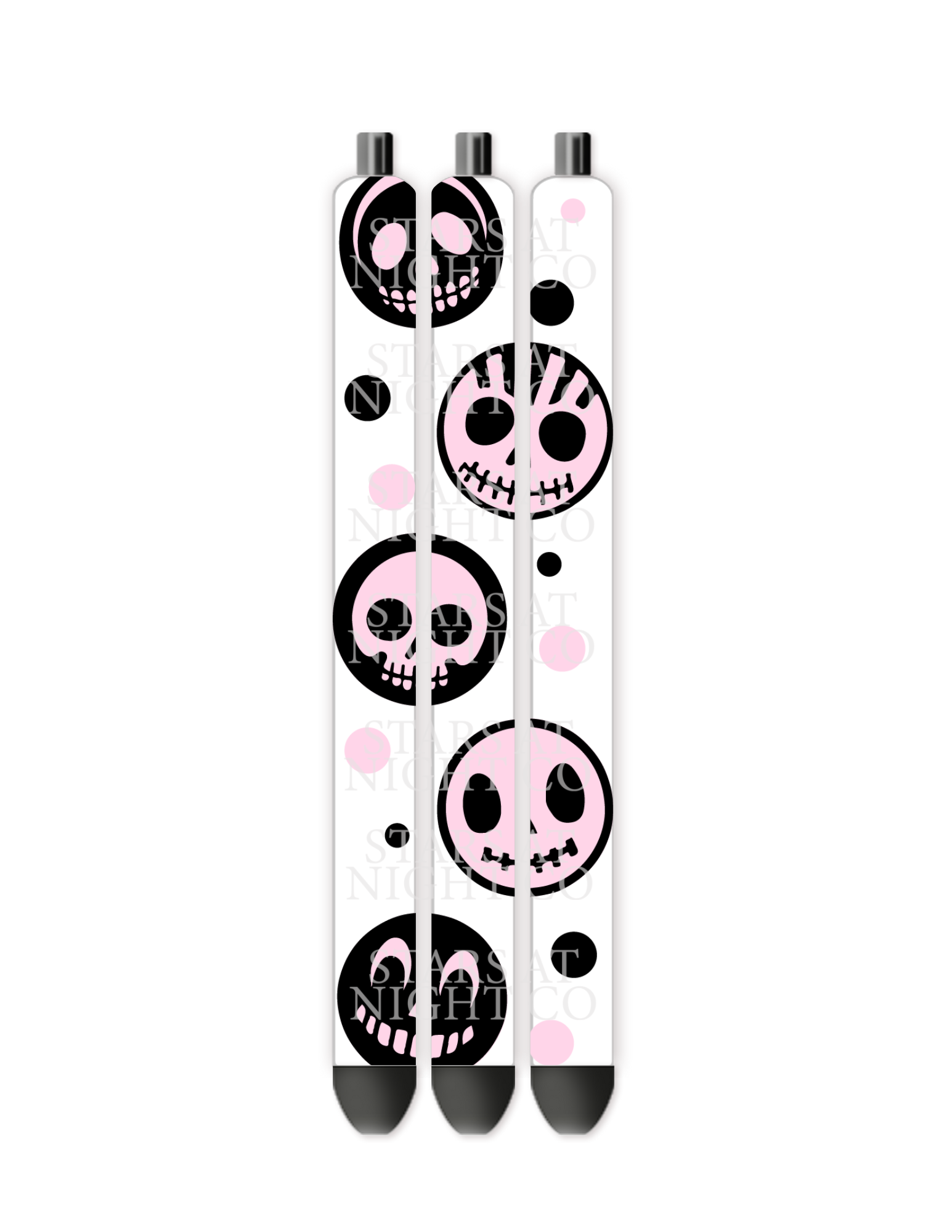 Pink Skulls Pen Wrap