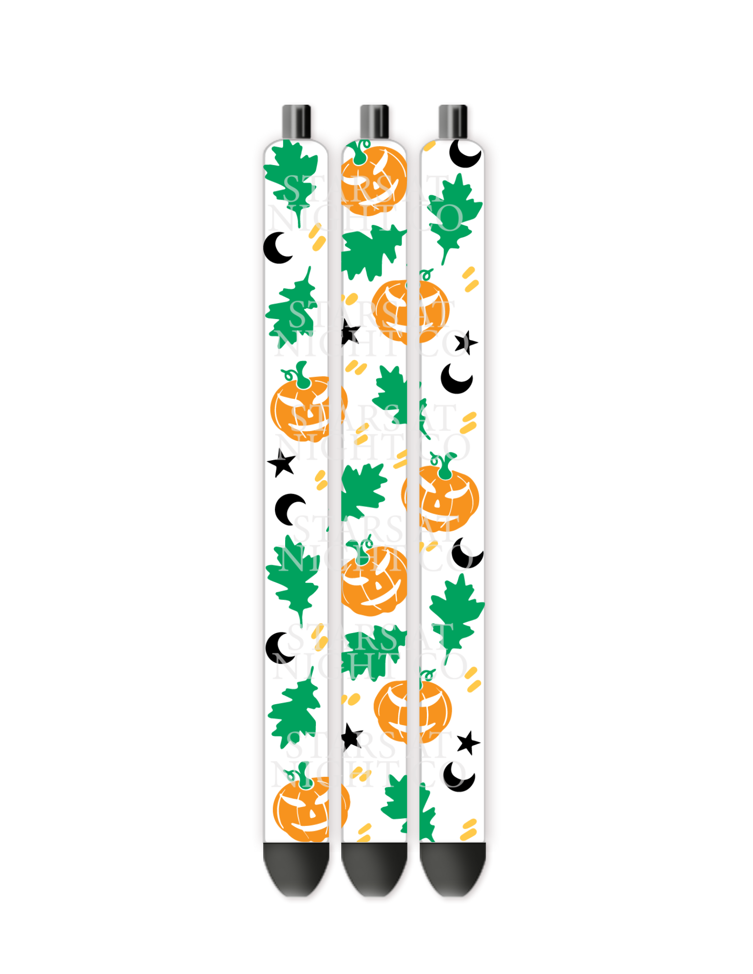 Pumpkins Leaves & Moon Pen Wrap