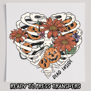 Dead Inside Pumpkin Ribcage