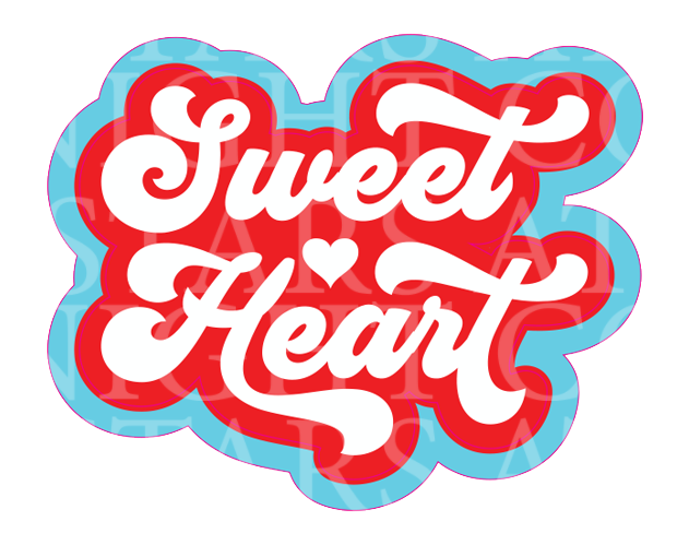 Sweet Heart Acrylic/Decal Combo