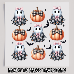 Floral Ghosts & Pumpkins