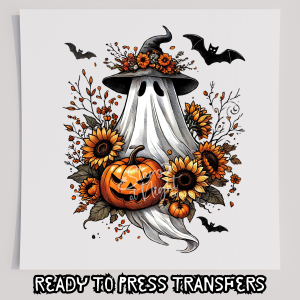 Floral Ghosts with Bats
