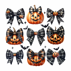 Orange Pumpkins & Bows