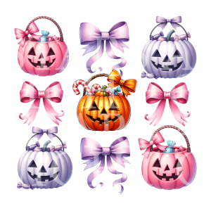 Pastel Pumpkins & Bows