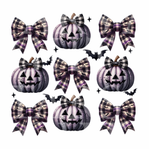 Purple Pumpkins & Bows