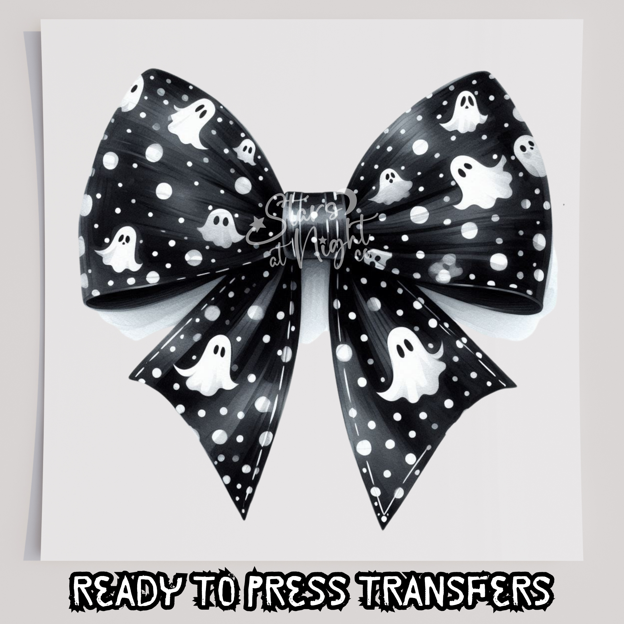 Black & White Ghost Bow