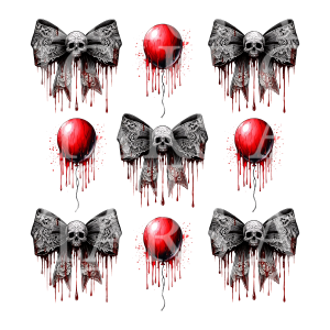 Skull Bows & Balloons