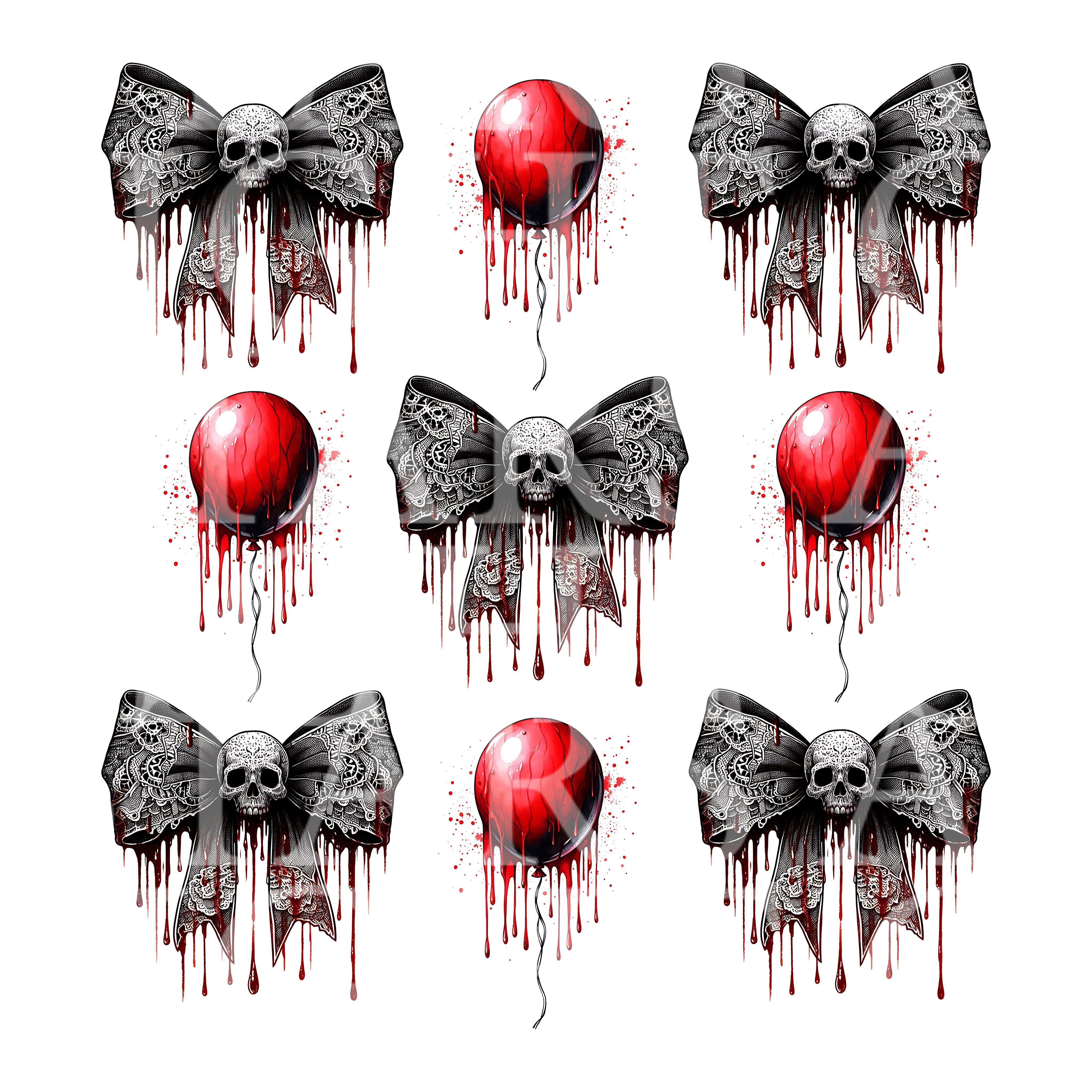 Skull Bows & Balloons