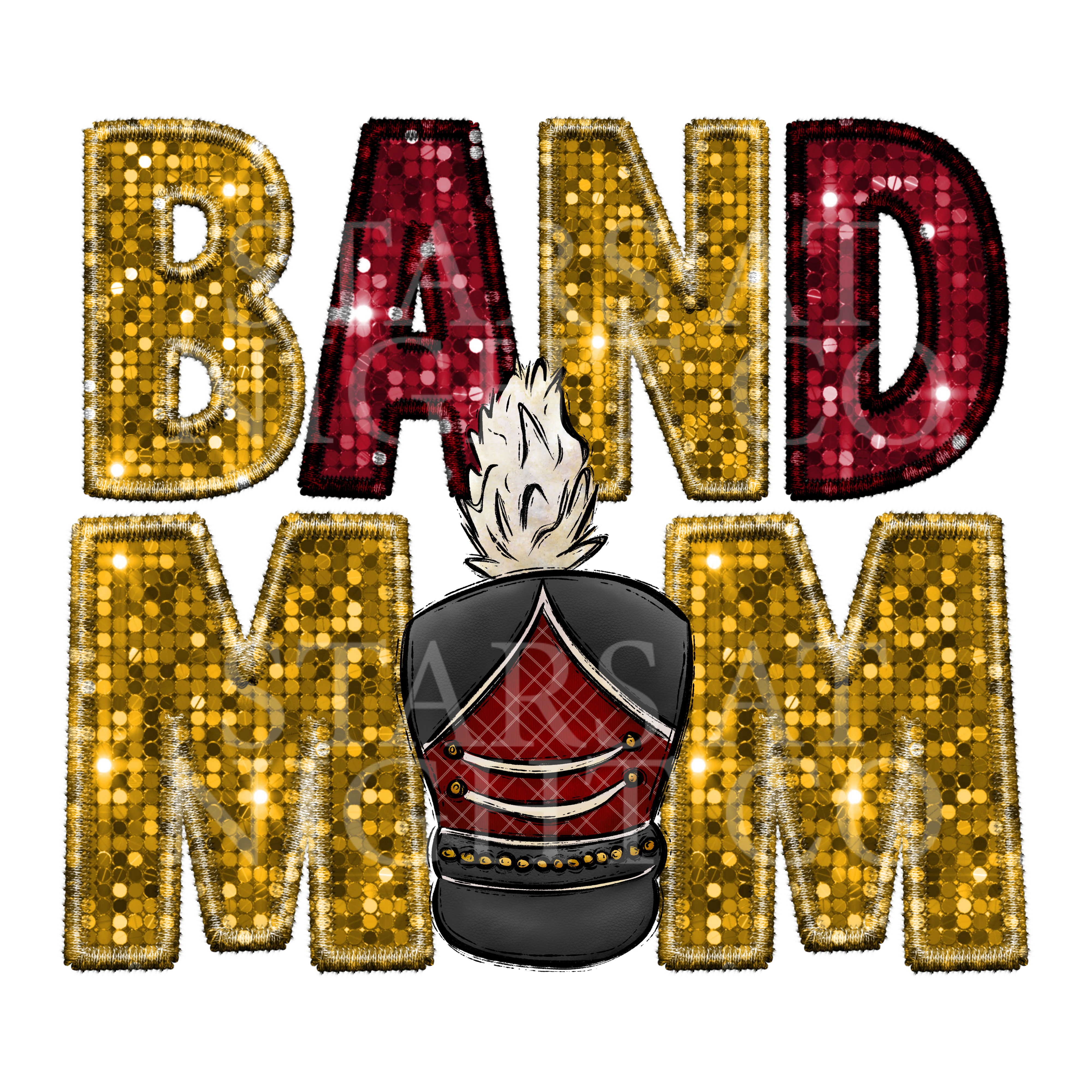 Band Mom Gold And Maroon