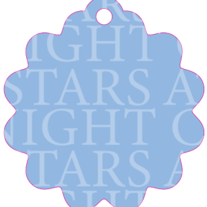 Cool Sun Charm Size Acrylic 1 1/2" with Hole