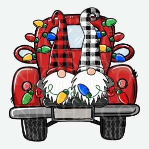 Gnome Christmas Truck