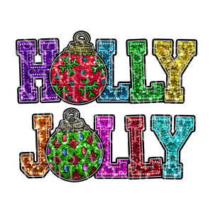 Holly Jolly Faux Sequin