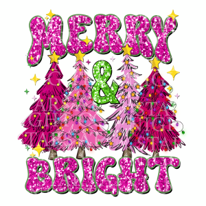 Hot Pink Merry Bright Faux Sequin