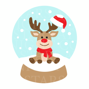 Reindeer Snowglobe