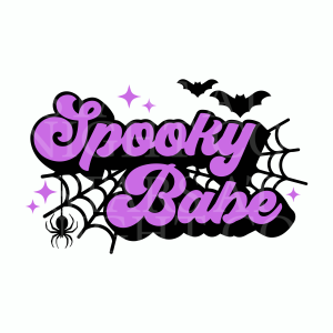 Spooky Babe Purple & Black