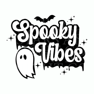 Spooky Vibes Black & White
