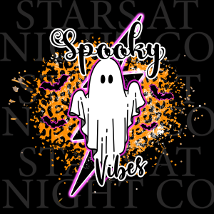 Spooky Vibes Lightning Neon