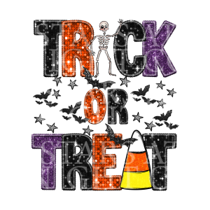 Trick Or Treat Candy Corn Faux Sequin