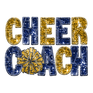 Cheer Coach Blue And Yellow