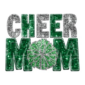 Cheer Coach Green And Silver