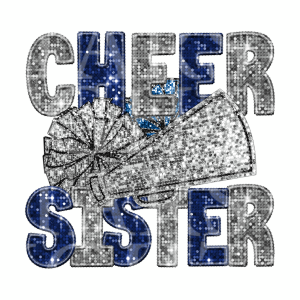 Cheer Sister Blue And Silver