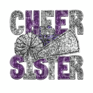Cheer Sister Purple And Silver