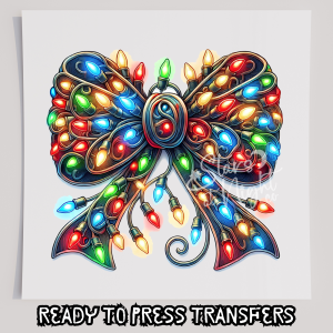Christmas Bow With Lights