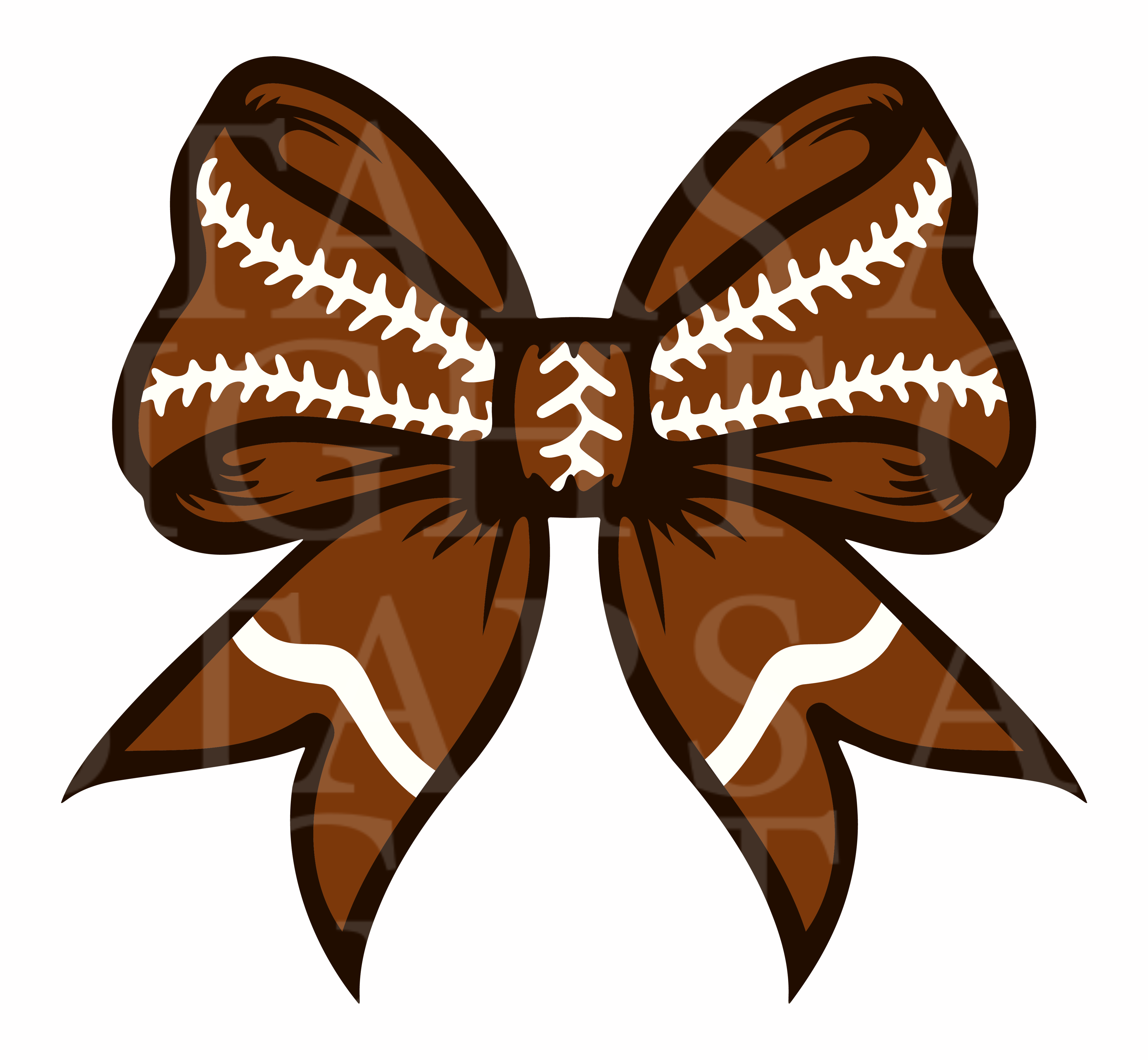 Football Hair Bow