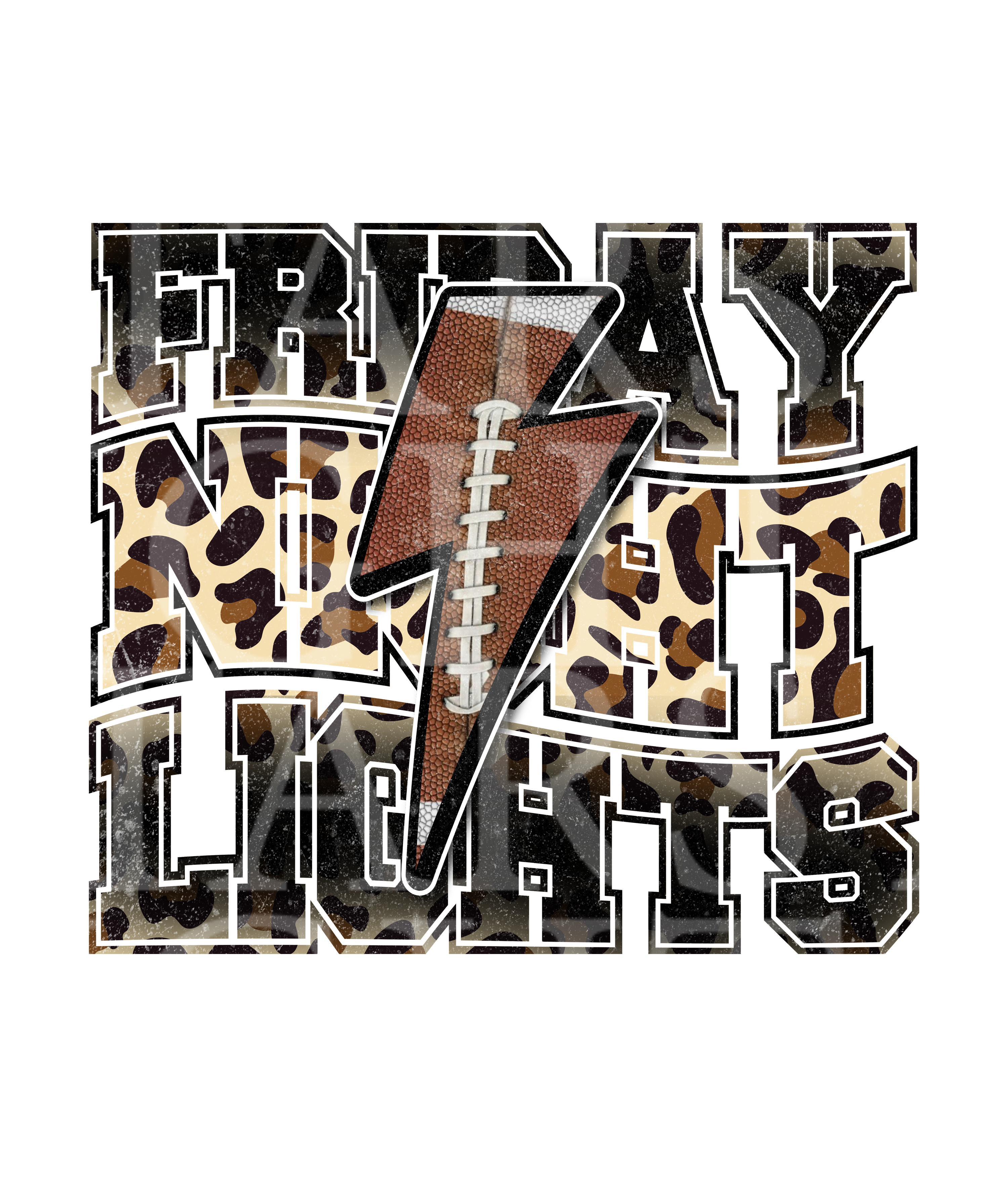 Friday Night Lights Football Leopard