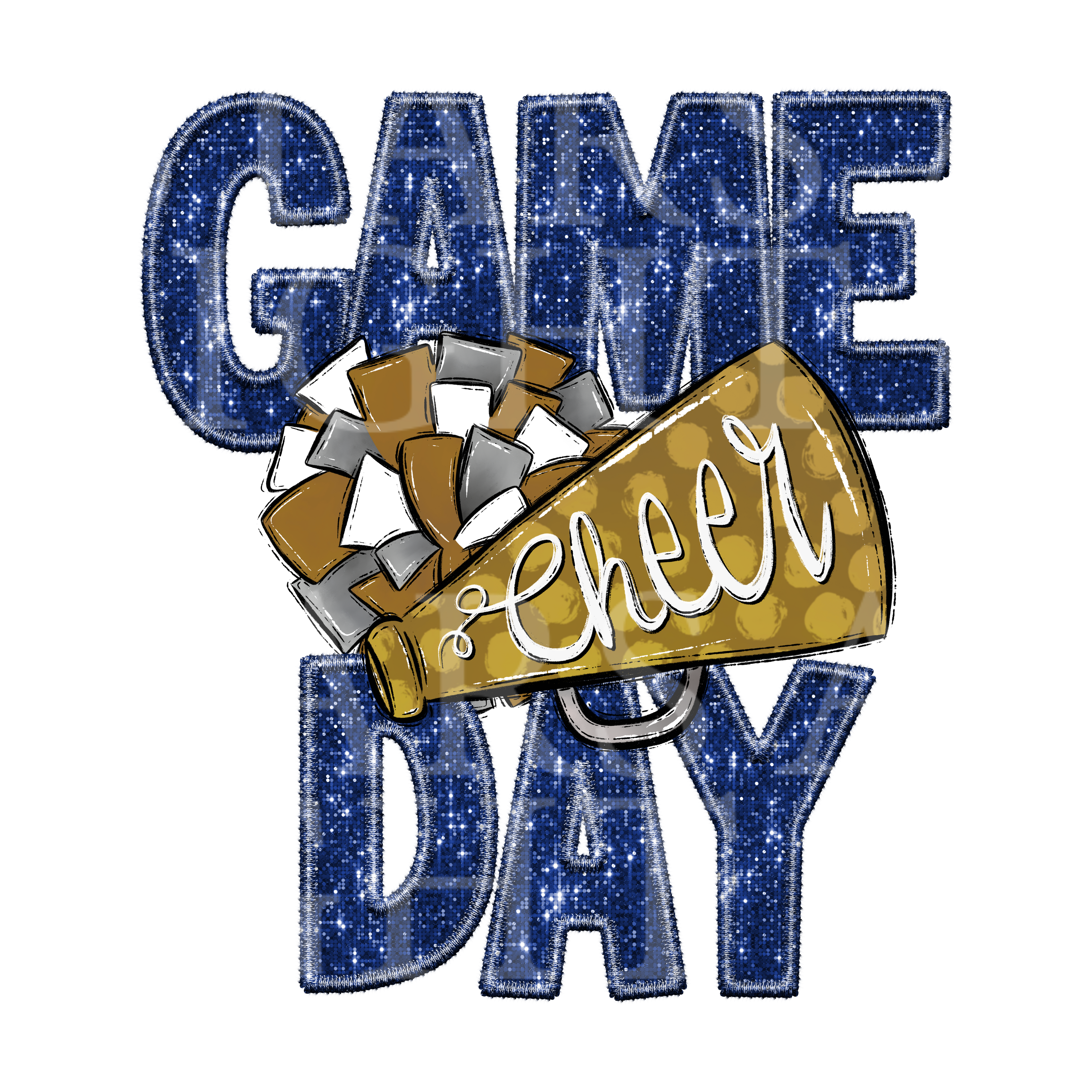 Game Day Cheer Blue