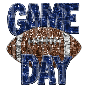 Game Day Football Blue