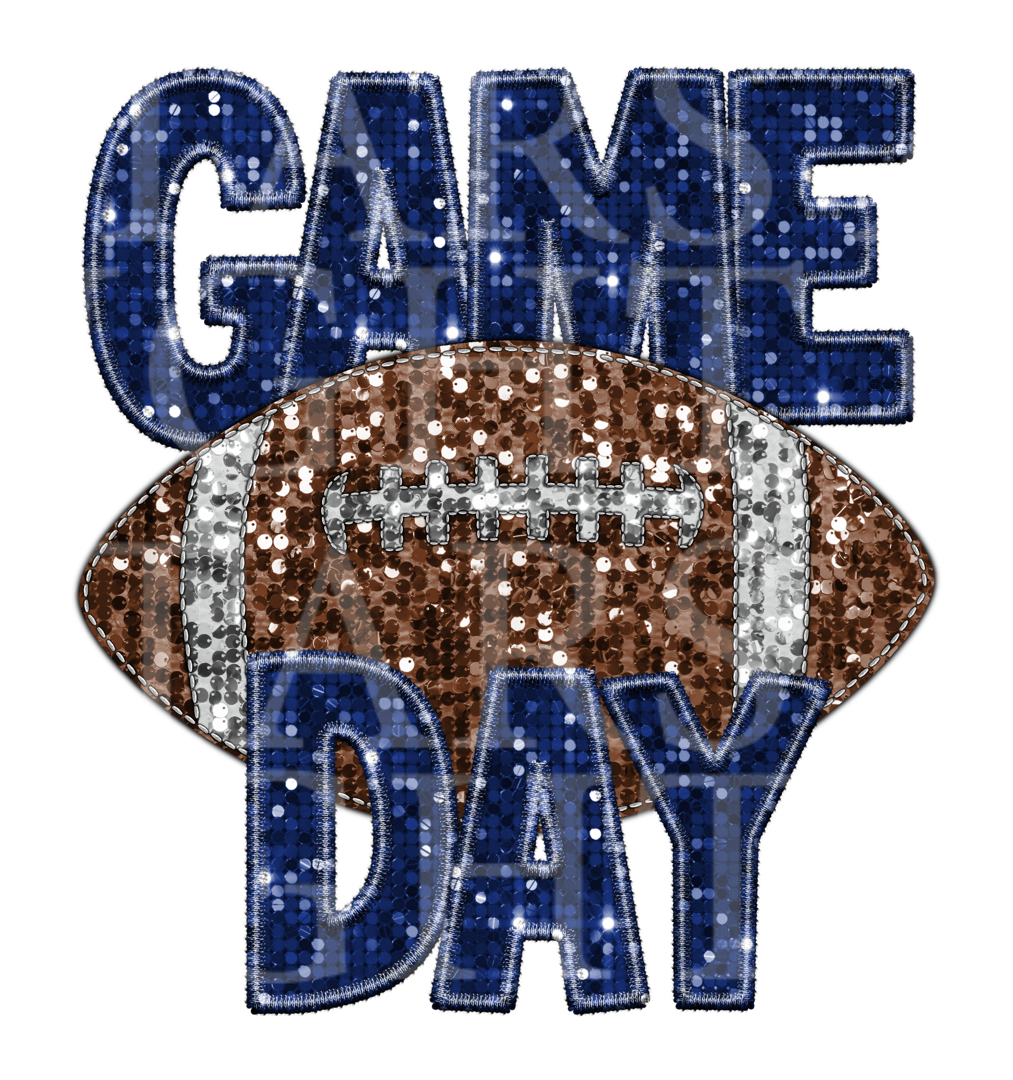 Game Day Football Blue