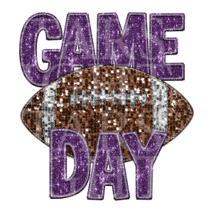 Game Day Football Purple