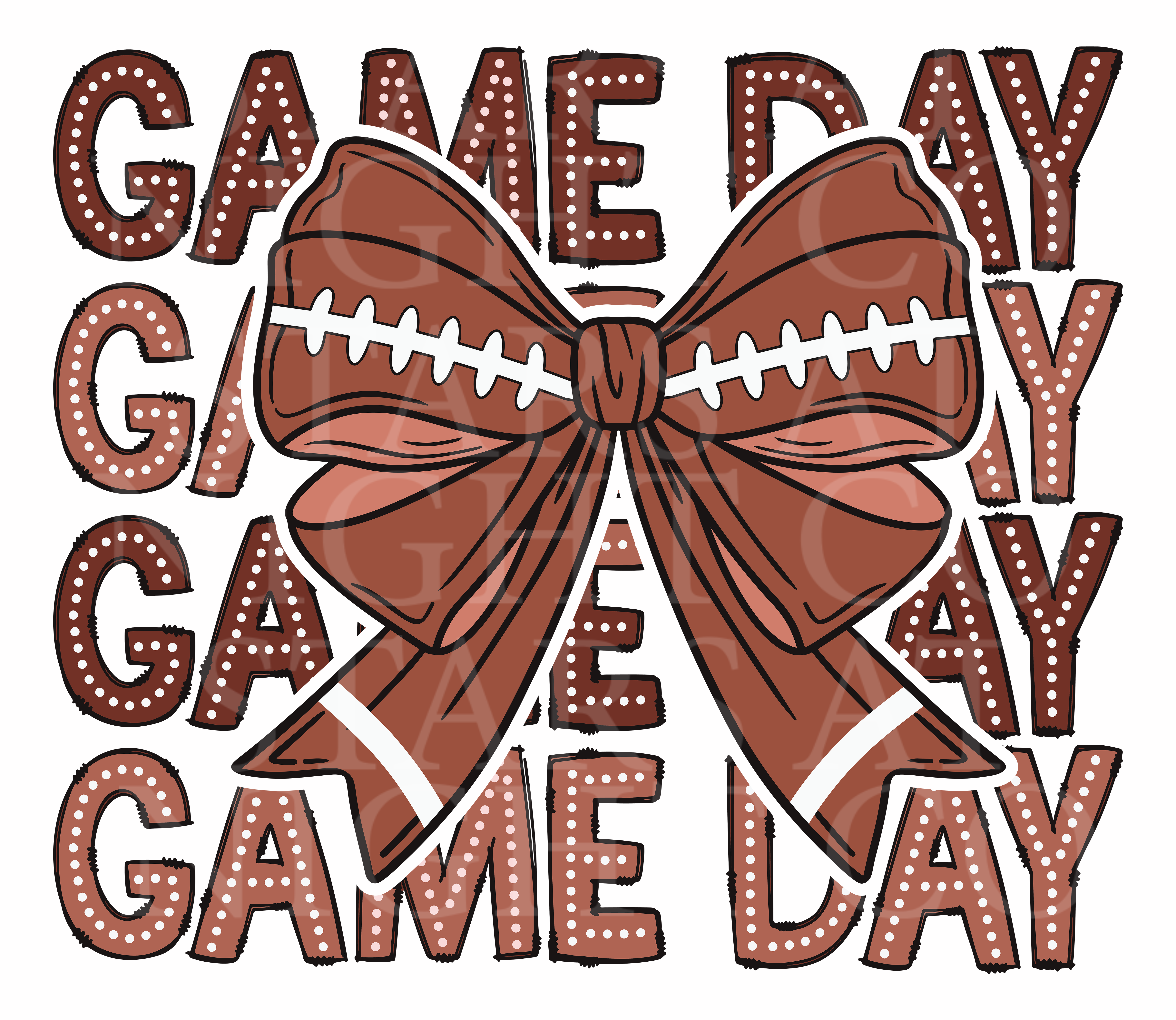 Game Day Football Bow